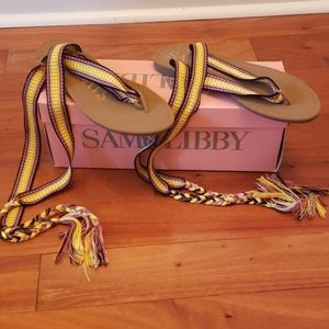 Sam & Libby ankle wrap sandals